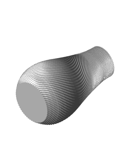 Spiral Vase Set Version two - 4 Designs 3d model