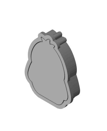 chicken baby - cutter and stamp 3d model