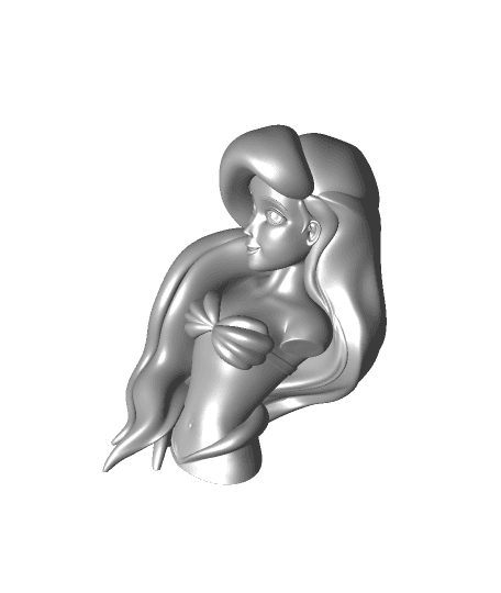 Ariel Bust -Little Mermaid 3d model