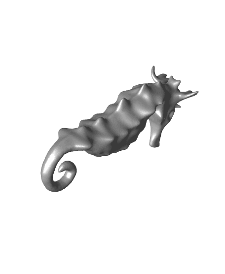 Sculted Seahorse 3d model