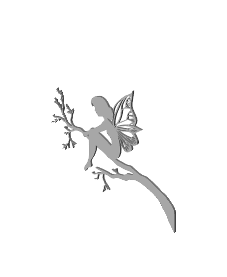 Forest Fairie wall art Sprite Fairy decor  3d model