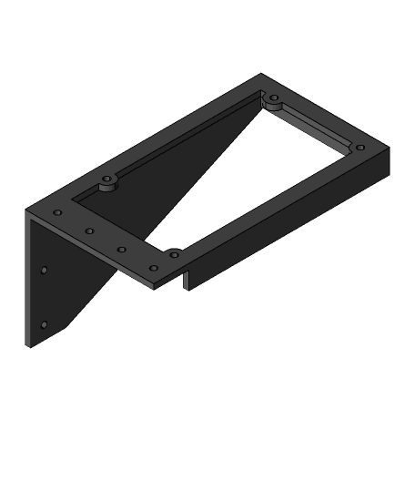 2020 Open Air Test Bench ATX PSU Bracket 3d model