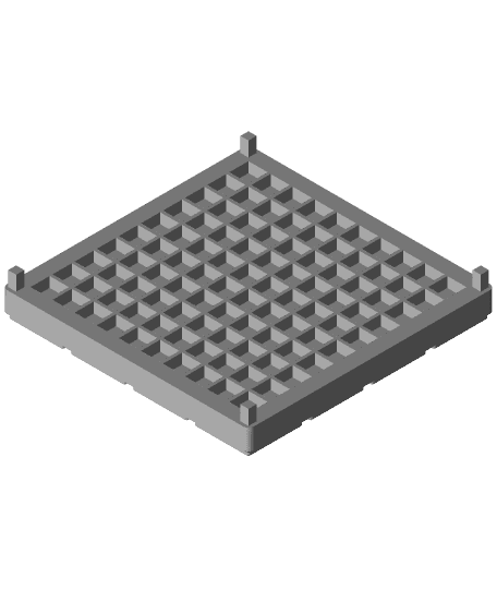 Gridfinity Brush Rack 3d model