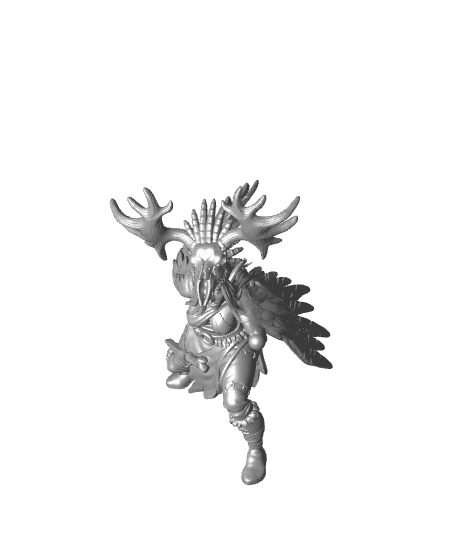 Na'leera Naturalist - With Free Dragon Warhammer - 5e DnD Inspired for RPG and Wargamers 3d model