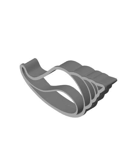 Seashell Cookie Cutter, Biscuit Cutter 3d model