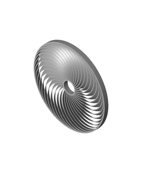 Spiral Pinwheel 3d model