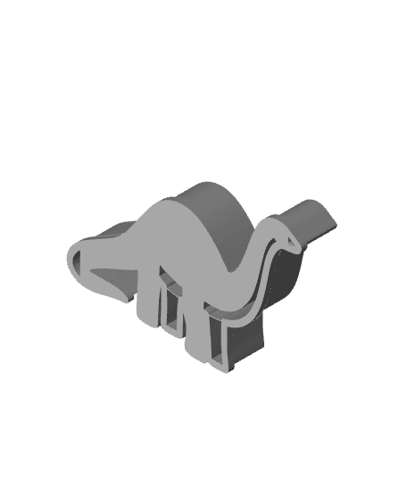 Dinosaur Cookie Cutter, Biscuit Cutter 3d model