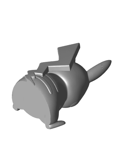 Chibi Pikachu (Easy Print No Supports) 3d model