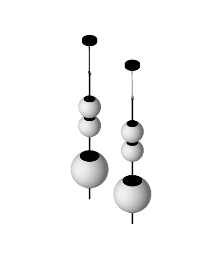 Bubles 3 lamp, SKU. 25239 by Pikartlights 3d model