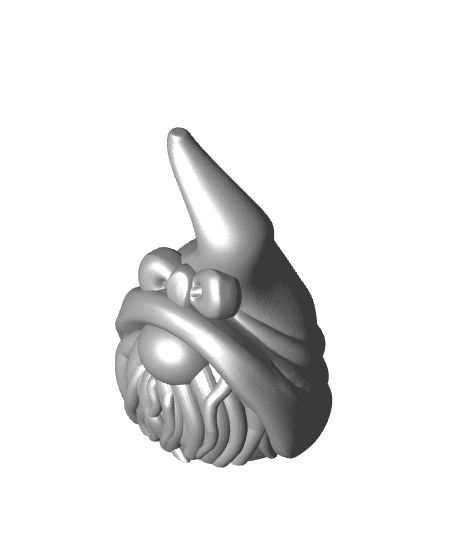 Bow Hat Gnome 2 Versions 3d model