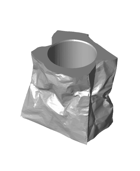 Remix of Blank Can Cup RETURNS! - Paper Bag 3d model