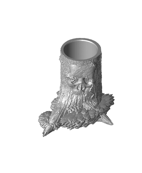 Remix of Blank Can Cup RETURNS! evil tree stump 3d model