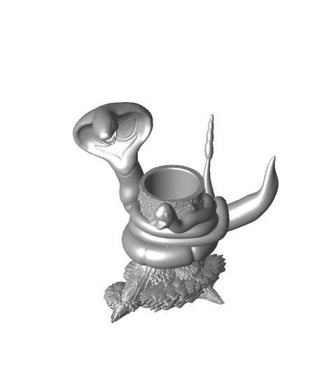 Remix of Blank Can Cup RETURNS! ekans and arbok 3d model
