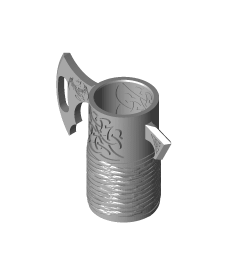 Viking Axe Can Cup 3d model