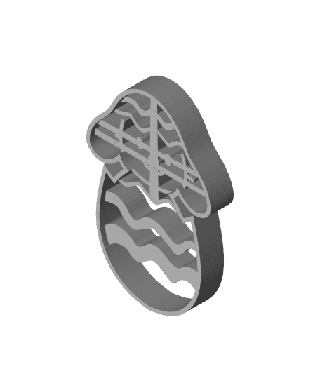 Easter rabbit cookie cutter COMMERCIAL USE LICENSE 3d model