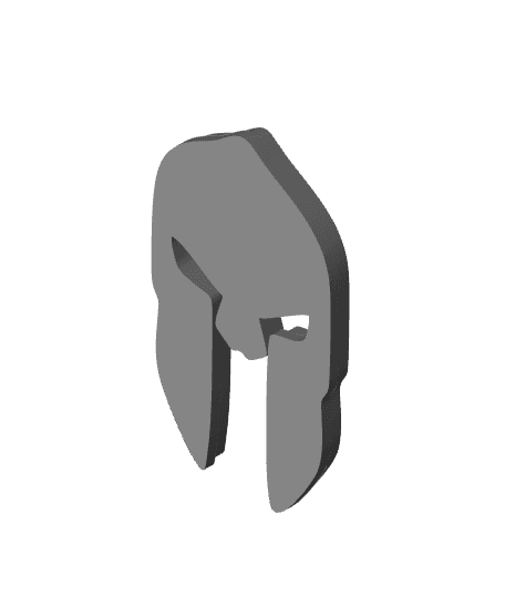 Gladiator Roman Spartan helmet dual color badge emblem 3d model