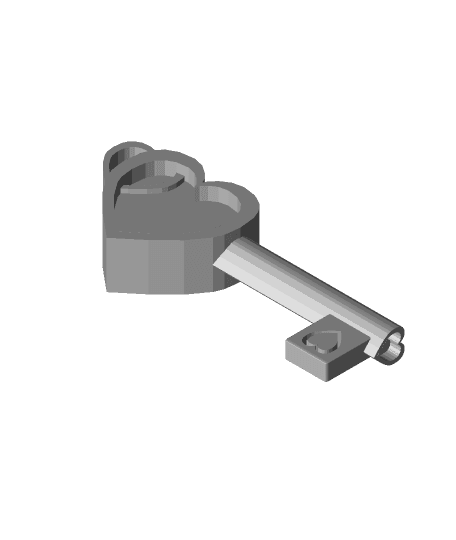 FHW: Square heart key set 3d model