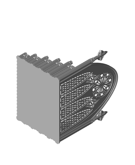 Gothic Cathedral Trinket Tray 3d model