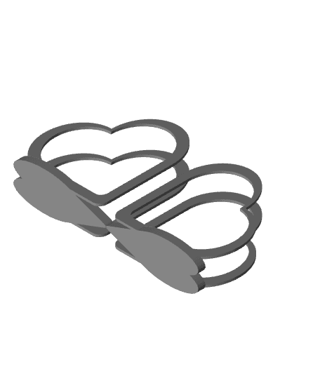 sponge / napkin holder valentines heart design 3d model