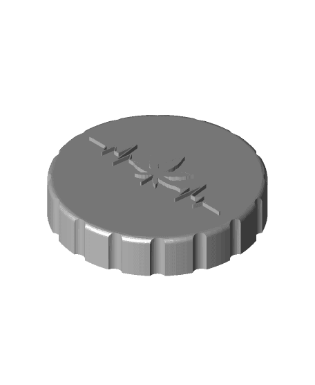 Weedleaf heartbeat lid for 2023 jar.stl 3d model
