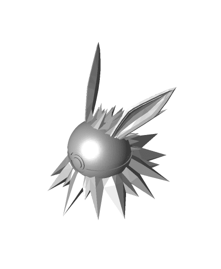 JolteBall Jolteon Themed Pokeball - Fan Art 3d model