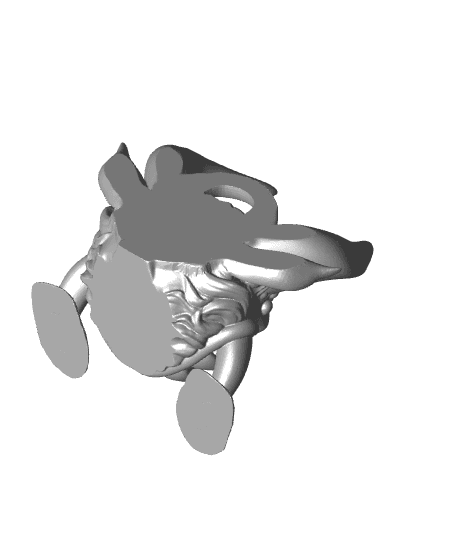 Hodag Keychain and Magnet Set 3d model