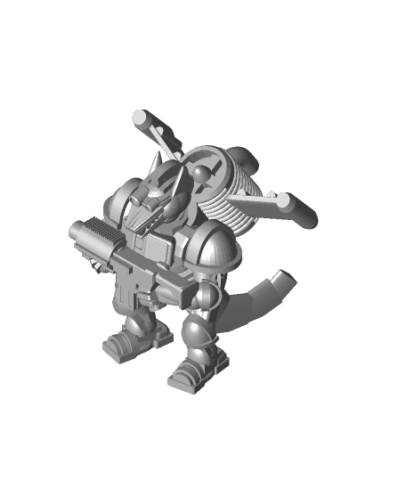 FHW: Weaponized Wolf Trooper with jump/ Blaster 3d model