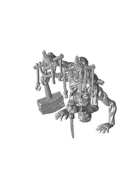 Young puppet master horror - Puppet masters apprentice - PRESUPPORTED - Illustrated and Stats - 32mm 3d model