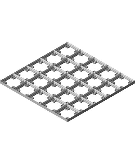 Baseplate 5x5 w-magnets.stl 3d model