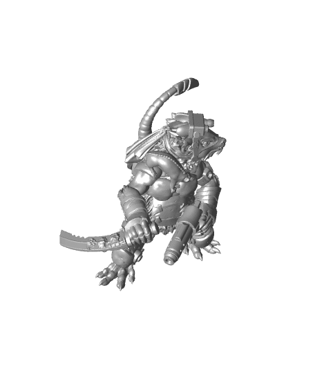 Shhandra - With Free Cyberpunk Dragon Warhammer - 40k Sci-Fi Gift Ideas for RPG and Wargamers 3d model