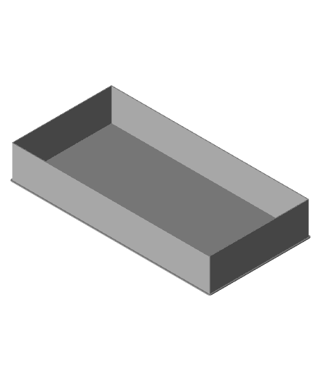 LOWER HALF BLOCK, nestable box (v1) 3d model