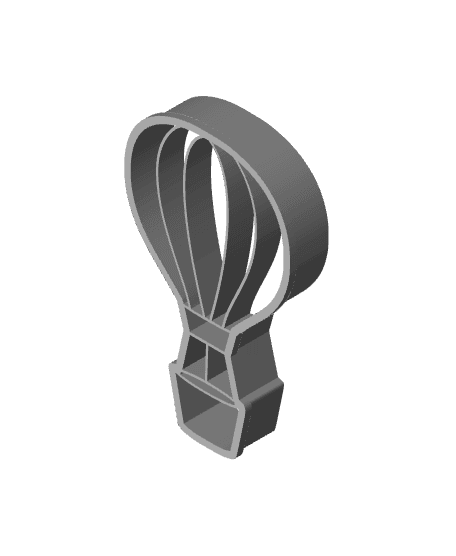 Balloon Cookie Cutter, Biscuit Cutter 3d model