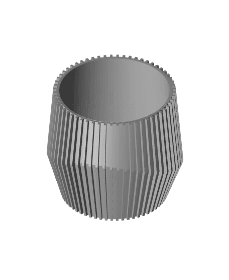 MINIMAL PLANT POT READY TO BE PRINTED IN WOOD PLA | WAVE 3d model