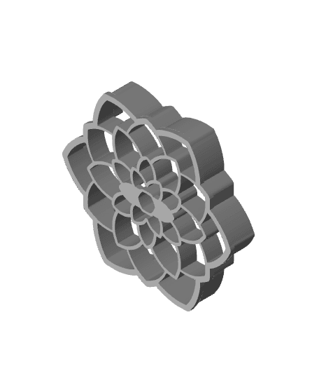 Flower Cookie Cutter, Biscuit Cutter 3d model