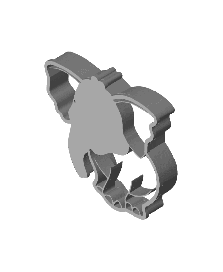 Elephant Cookie Cutter, Biscuit Cutter 3d model