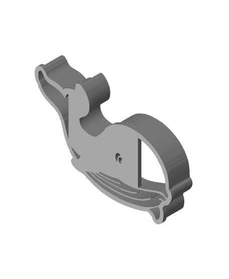 Cute Whale Cookie Cutter, Biscuit Cutter 3d model