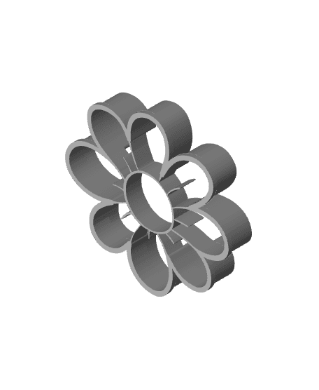 Flower Cookie Cutter, Biscuit Cutter 3d model