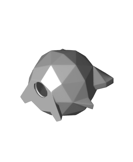 Low-poly Jigglypuff - Piggy Bank 3d model