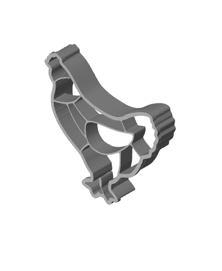 Chicken Cookie Cutter, Biscuit Cutter 3d model