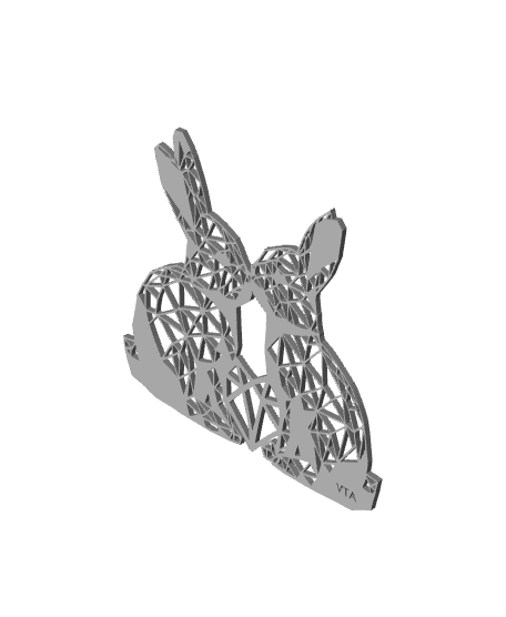 2 Rabbits and a heart.stl 3d model