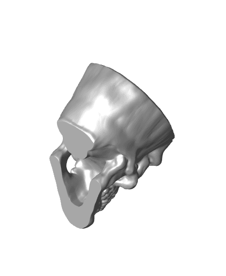 Frankenstein Monster skull bowl (Pre-Supported) 3d model