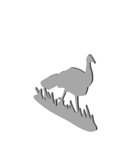 Wild Turkey wall art Hen wall decor wildlife decoration 3d model