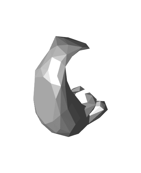 Low Poly Manatee Fridge Magnet 3d model