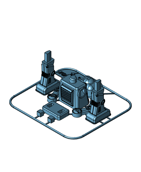 3DWB Retro Robot - Source File 3d model