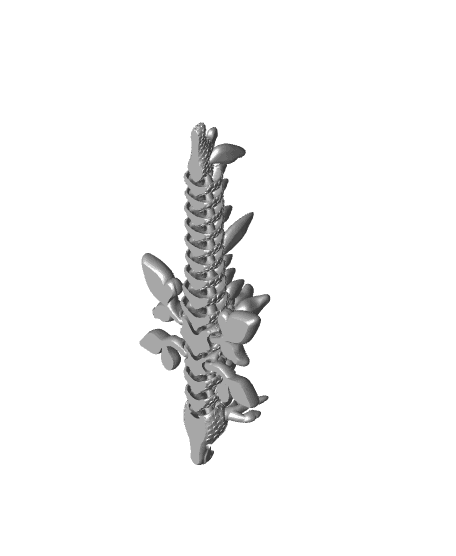 Baby Flexi Leafy Sea Dragon Keychain 3d model