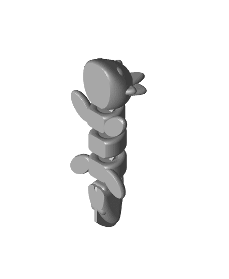 articulated axolotl v2  3d model