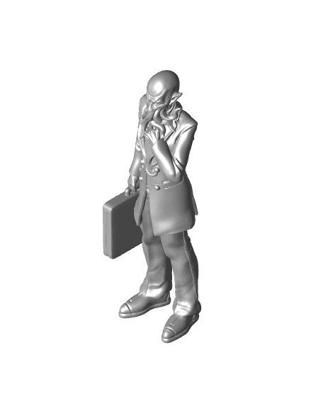 Overseer - Dungeon Cleaning Inc - PRESUPPORTED - Illustrated and Stats - 32mm scale			 3d model