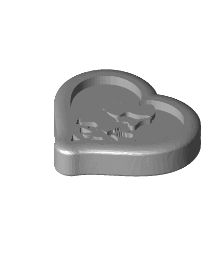 Mother with Baby pendant or magnet mirror 3d model