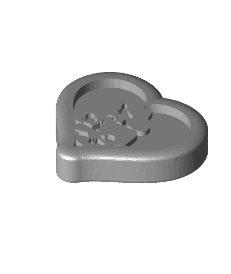 Mother with Baby pendant or magnet 3d model