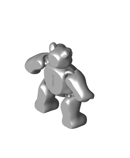 Articulated Panda 001 - Print in place - No supports - 3mf - STL 3d model